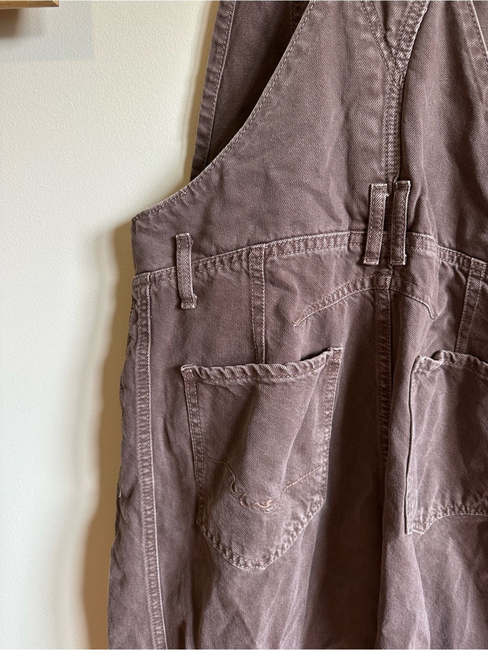 We The Free Good Luck Barrel Overalls Womens Medium Chocolate Mousse Brown - Picture 6 of 10